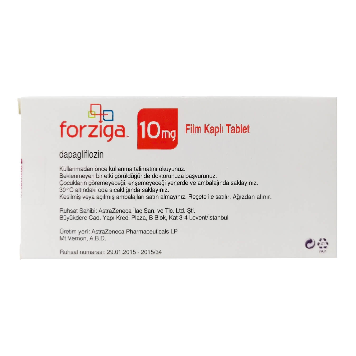 フォシーガ10mg28錠（ダパグリフロジン）通販｜糖尿病治療薬｜医薬品個人輸入ユニドラ